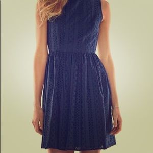 LC Lauren Conrad navy eyelet dress sz 8